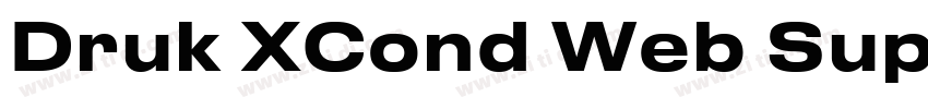 Druk XCond Web Super字体转换
